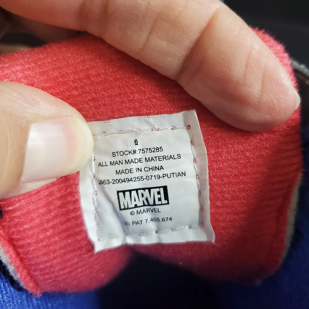 Flashing Boys Marvel Avenger Snow Boots Toddler Size 6‎ Light Up Blinking Soles